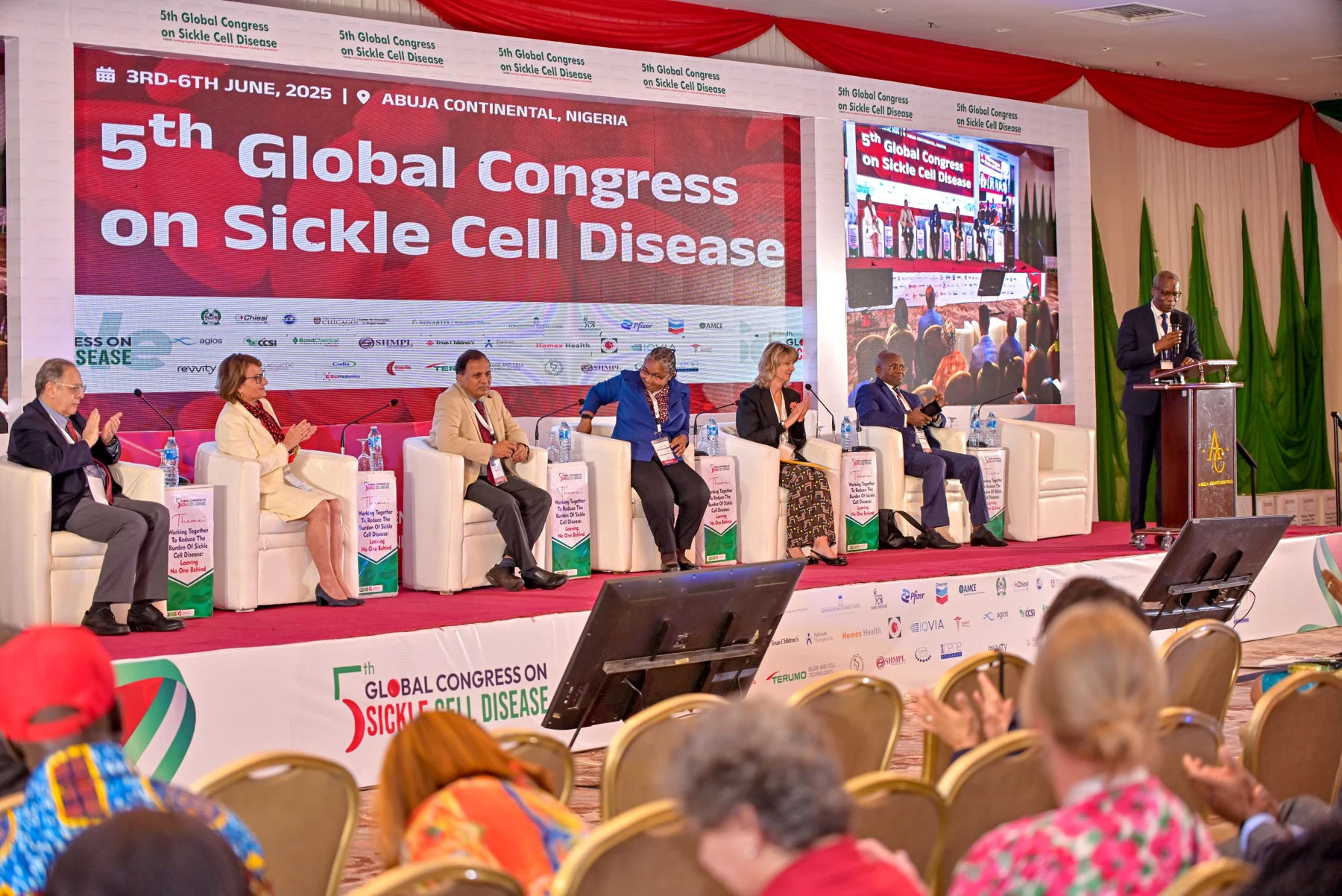 Speakers on stage at the 5th Global Congress on Sickle Cell Disease